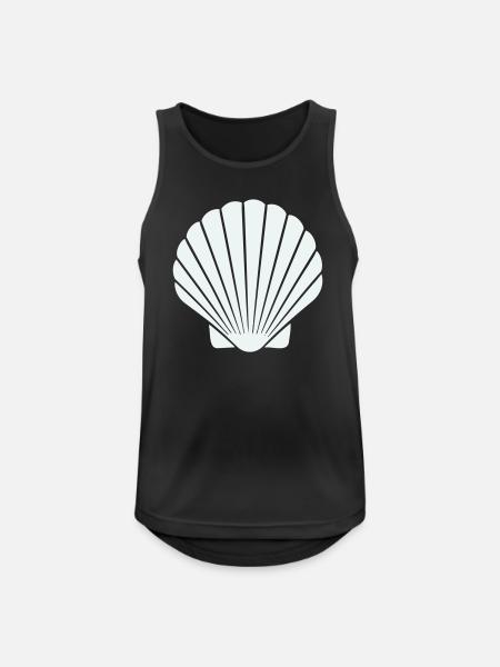 Geometric Shell Art - Men's Breathable Tank Top - black