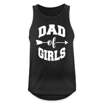 best dad daughters father daughter dad of girls - Men's Breathable Tank Top - black - Front - Nick (188cm)