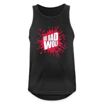 big bad wolf quote - Men's Breathable Tank Top - black - Front - Nick (188cm)