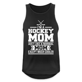 I m a Hockey Mom - Männer Tank Top atmungsaktiv - Schwarz - Vorne - Nick (188cm)