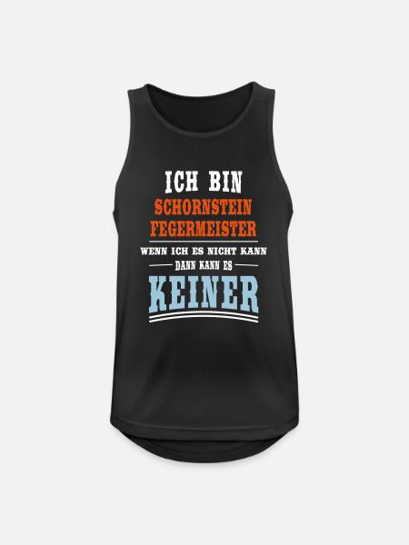 Schornsteinfegermeister Beruf - Männer Tank Top atmungsaktiv - Schwarz