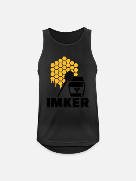 Imker - Männer Tank Top atmungsaktiv - Schwarz
