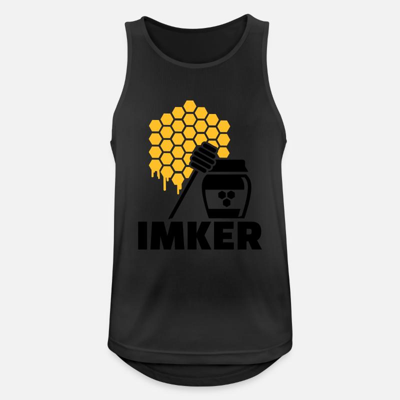 Imker - Männer Tank Top atmungsaktiv - Schwarz