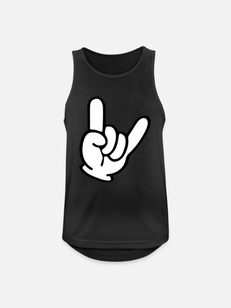 hand comic party - Männer Tank Top atmungsaktiv - Schwarz