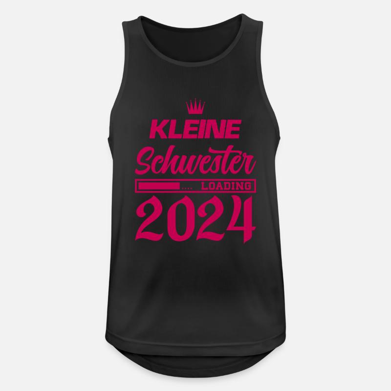 schwester 2024 loading - Männer Tank Top atmungsaktiv - Schwarz