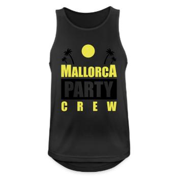Mallorca Party Crew - Débardeur respirant Homme - noir - Devant - Nick (188cm)