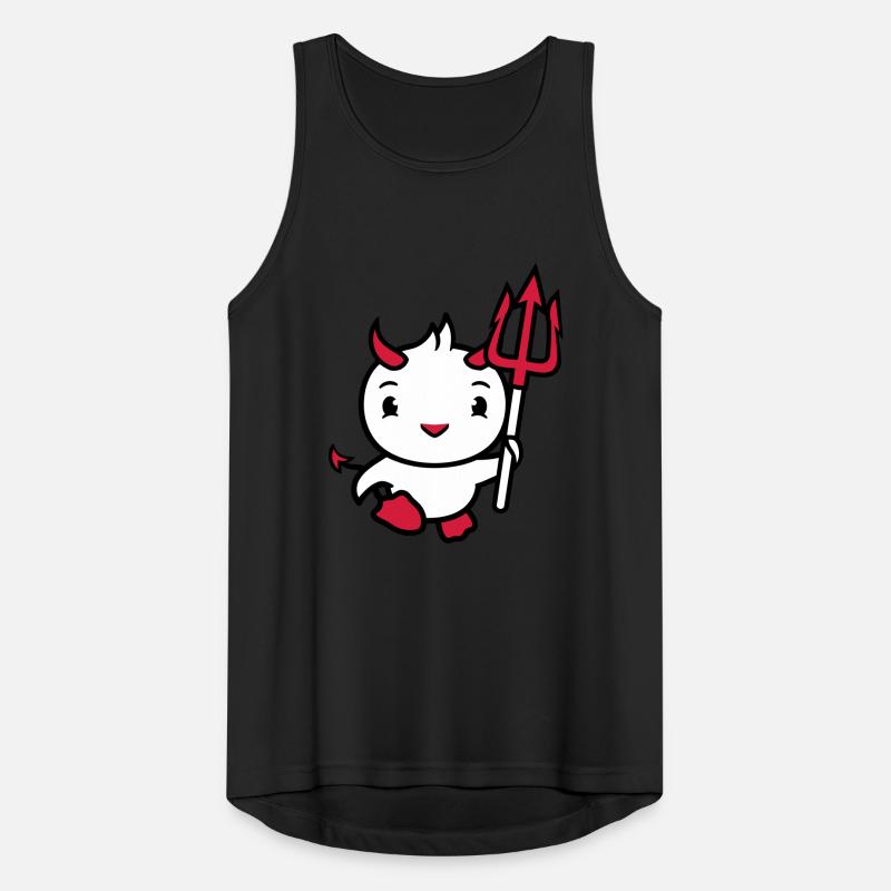 bird devil horns satan trident hell evil cool Men's Breathable Tank Top