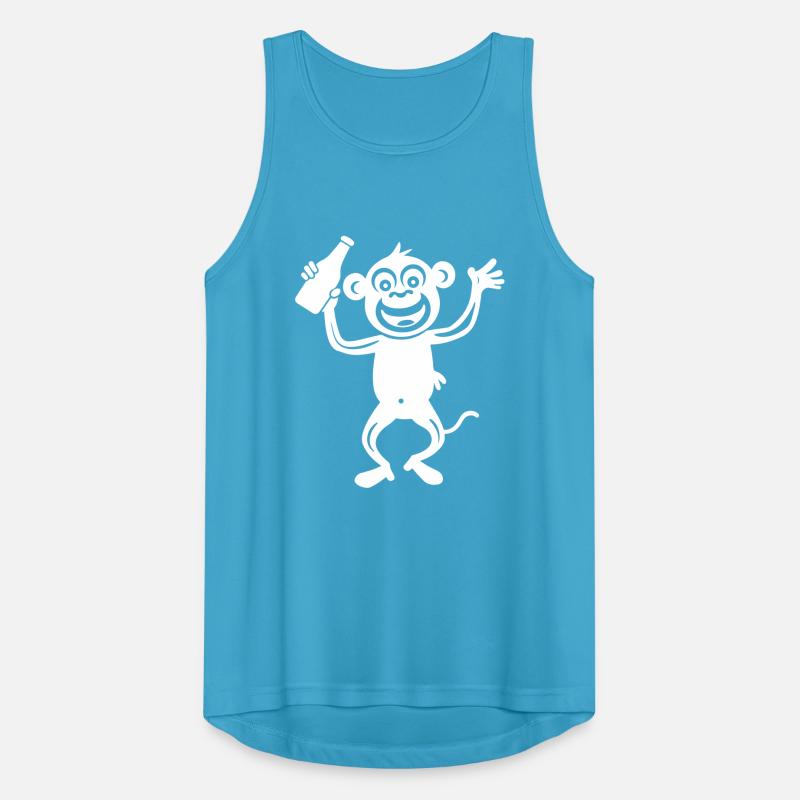 Monkey Beer Bottle Men's Breathable Tank Top