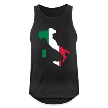 Italy - Men's Breathable Tank Top - black - Front - Nick (188cm)