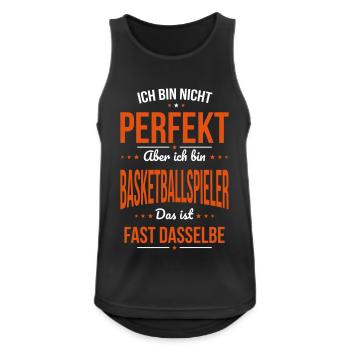 Ce n’est pas parfait, mais je suis un joueur de baskteball - Débardeur respirant Homme - noir - Devant - Nick (188cm)