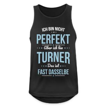 I'm not perfect, but I'm a gymnast - Men's Breathable Tank Top - black - Front - Nick (188cm)