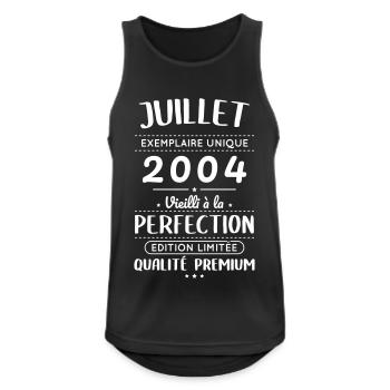 20th Anniversary - July 2004 Perfection - Men's Breathable Tank Top - black - Front - Nick (188cm)
