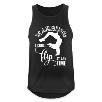 Gymnastik Turnen Turnerin Bodenturnen Geschenk - Männer Tank Top atmungsaktiv - Schwarz - Vorne - Nick (188cm)