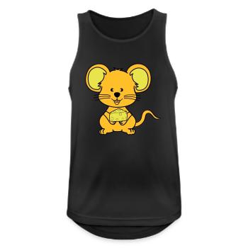 Mouse Comic - Men's Breathable Tank Top - black - Front - Nick (188cm)