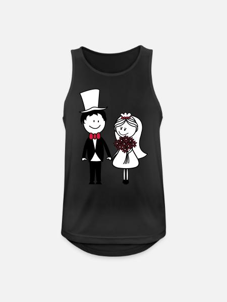 hochzeit - Men's Breathable Tank Top - black