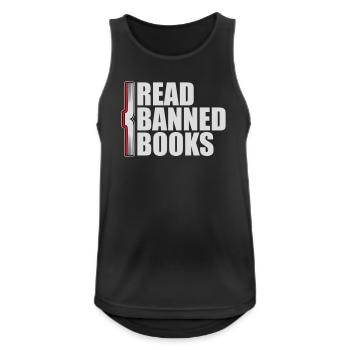Read Banned Books Verbotene Bücher Lesen Freiheit - Men's Breathable Tank Top - black - Front - Nick (188cm)