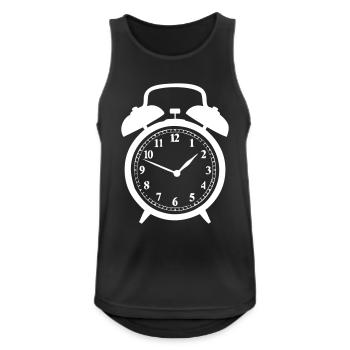 alarm clock - Men's Breathable Tank Top - black - Front - Nick (188cm)