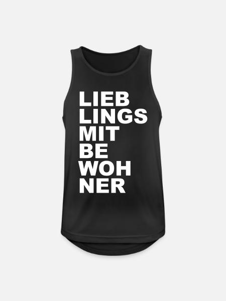 Lieblingsmitbewohner - Mitbewohner - Männer Tank Top atmungsaktiv - Schwarz