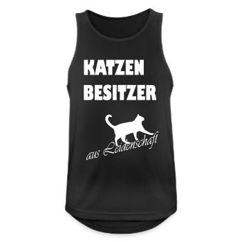 katzenfreund Kätzchen Geschenk - Männer Tank Top atmungsaktiv - Schwarz - Vorne - Nick (188cm)