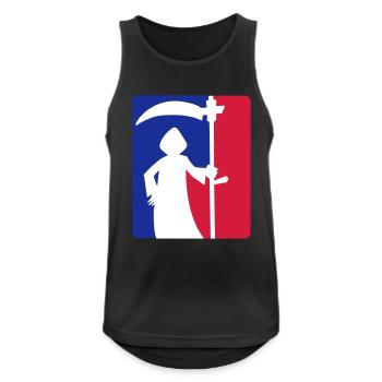Tot, aber lustig - Männer Tank Top atmungsaktiv - Schwarz - Vorne - Nick (188cm)