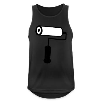 paint roller building house painting - Men's Breathable Tank Top - black - Front - Nick (188cm)
