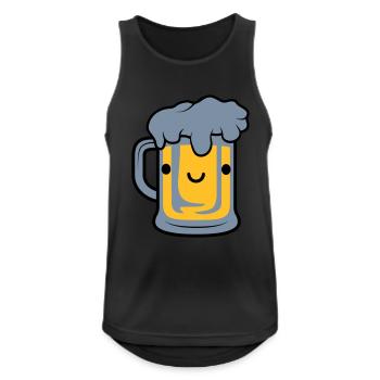 Sweet beer face - Men's Breathable Tank Top - black - Front - Nick (188cm)