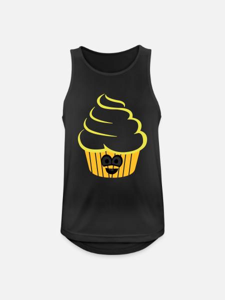 Cupcake Funny - Men's Breathable Tank Top - black