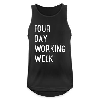 Four Day Working Week - Men's Breathable Tank Top - black - Front - Nick (188cm)