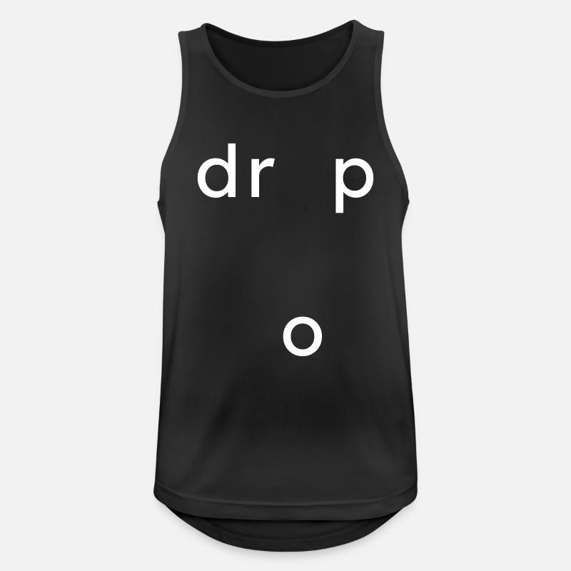 Drop Geschenk - Männer Tank Top atmungsaktiv - Schwarz