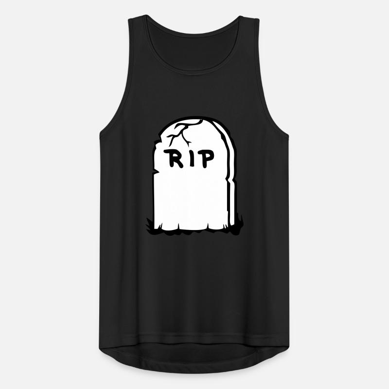 Grabstein Männer Tank Top atmungsaktiv