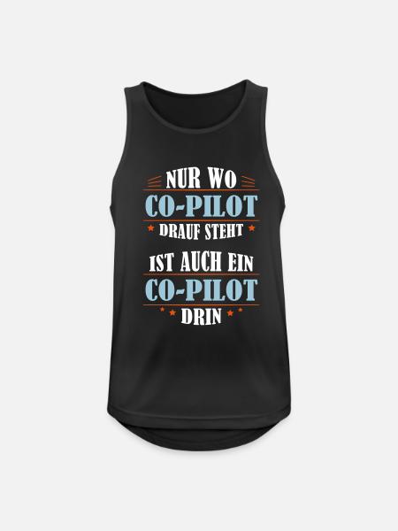 Co-Pilot Professional Gift - Men's Breathable Tank Top - black