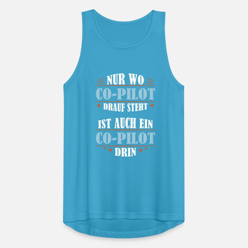 Co-Pilot Beruf Geschenk Männer Tank Top atmungsaktiv