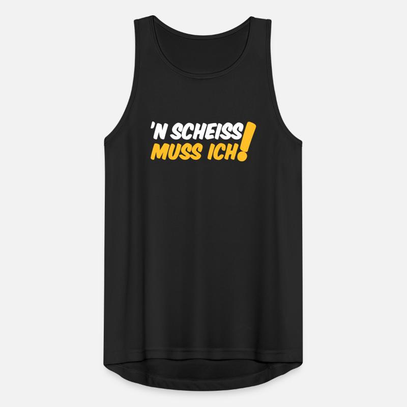 'N SCHEISS MUSS ICH! Männer Tank Top atmungsaktiv