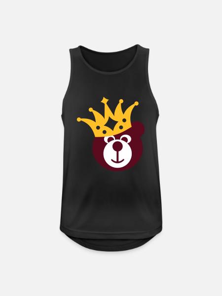 BEAR with KRONE - Men's Breathable Tank Top - black