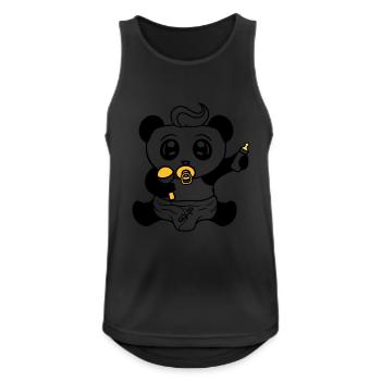 kind baby rassel schnuller windel kleines junges s - Männer Tank Top atmungsaktiv - Schwarz - Vorne - Nick (188cm)