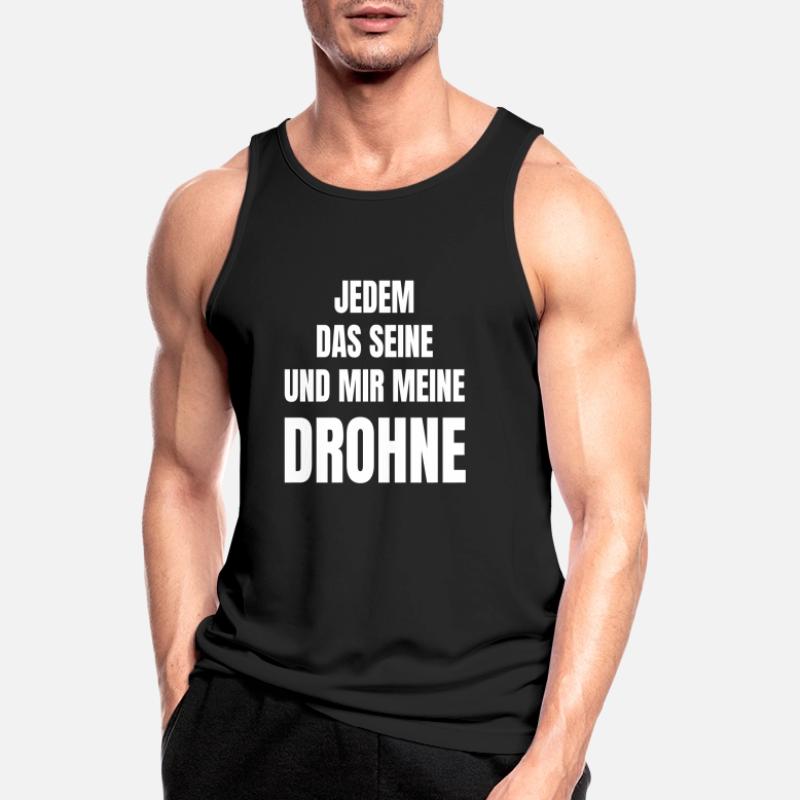 Drohne als Hobby oder Beruf. Männer Tank Top atmungsaktiv
