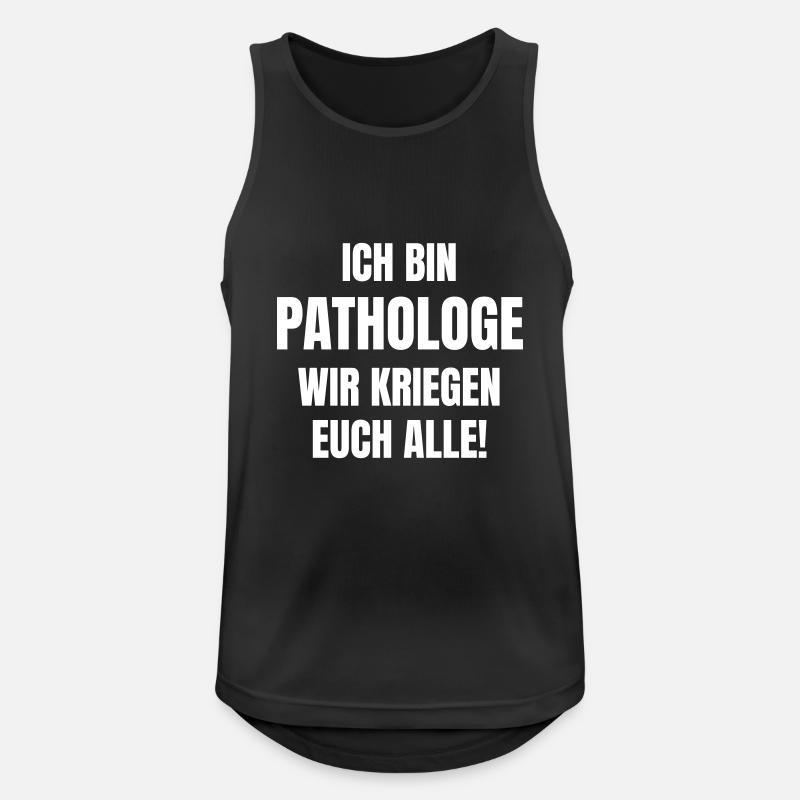Pathologe - Männer Tank Top atmungsaktiv - Schwarz