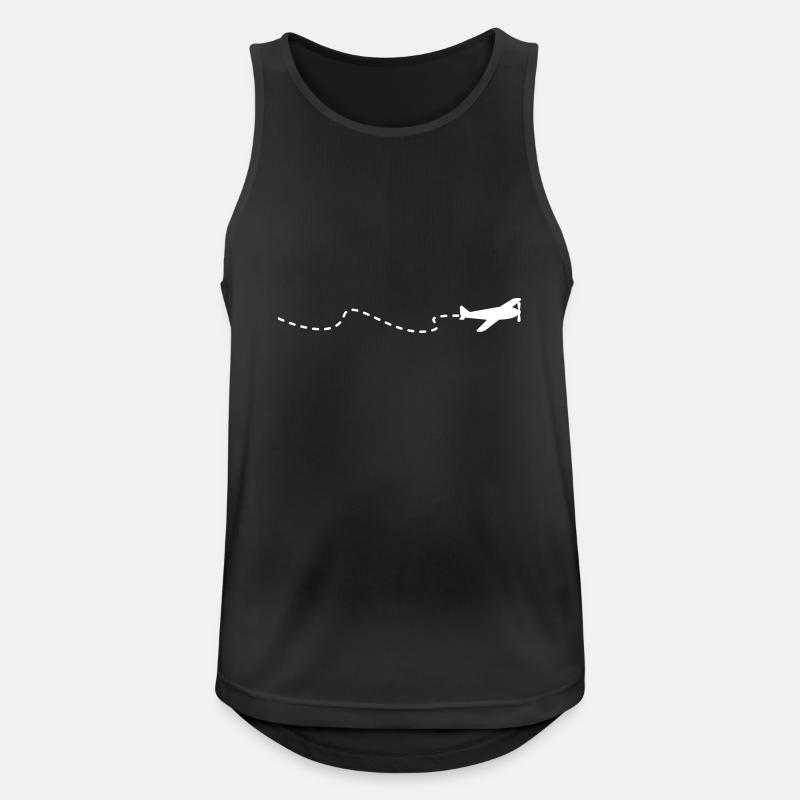 Flugzeug / flying plain (1c) - Men's Breathable Tank Top - black