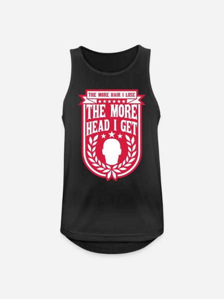I get more head - Men's Breathable Tank Top - black
