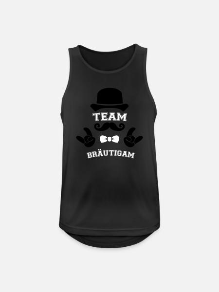 Team Groom - Men's Breathable Tank Top - black