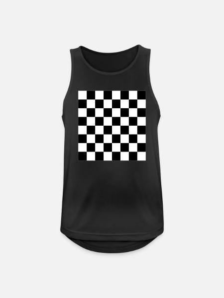 Chess Board - Vector Design - Men's Breathable Tank Top - black