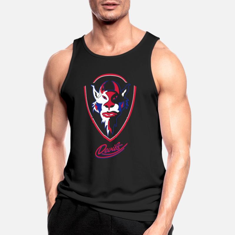 Devils visuels logo avec Devils Script Débardeur respirant Homme