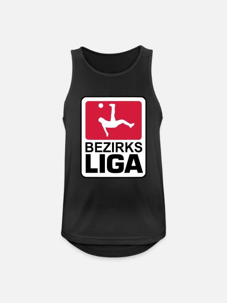bezirksliga - Männer Tank Top atmungsaktiv - Schwarz