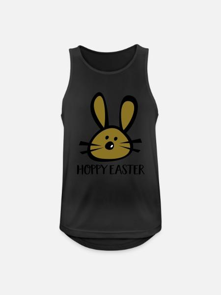 FROHE OSTERN - Men's Breathable Tank Top - black