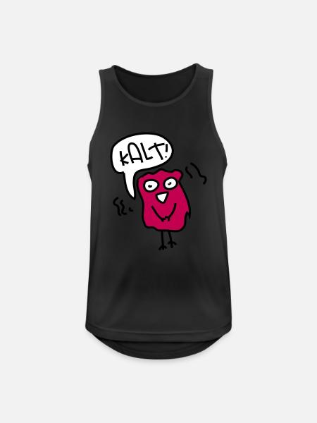 Kalt - Männer Tank Top atmungsaktiv - Schwarz