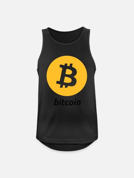 Bitcoin - Débardeur respirant Homme - noir