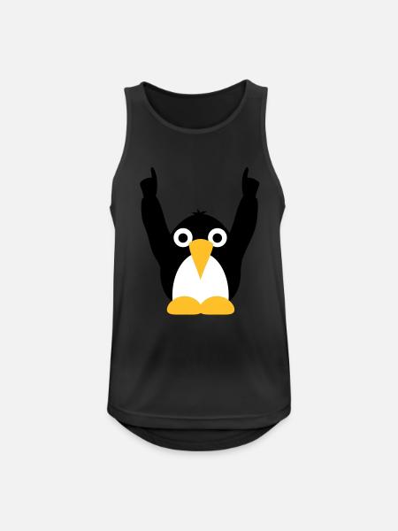 party_pinguine_f3 - Men's Breathable Tank Top - black