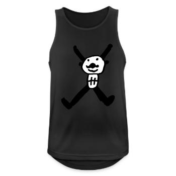 x2 - Men's Breathable Tank Top - black - Front - Nick (188cm)