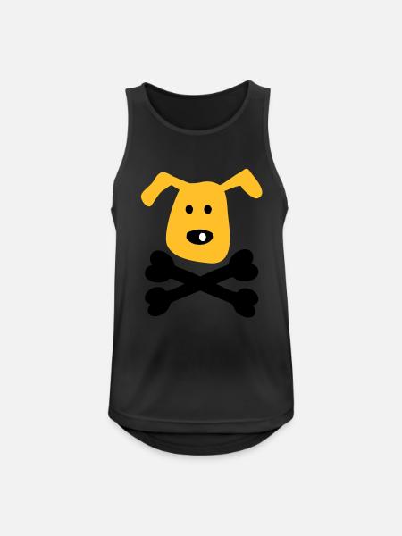 dog - Men's Breathable Tank Top - black