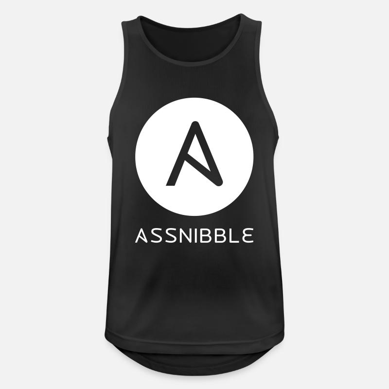 Assnibble light - Men's Breathable Tank Top - black